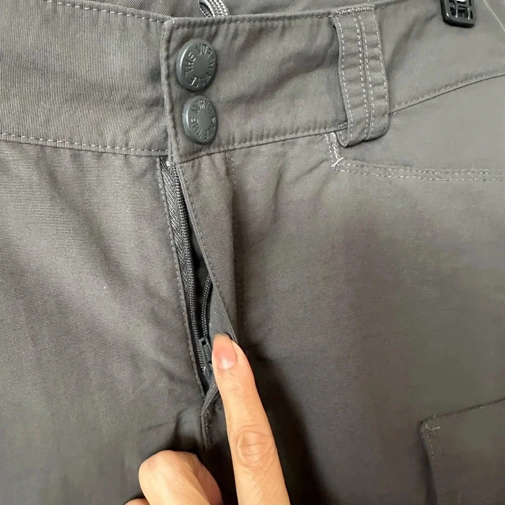 THE NORTH FACE Convertible Women’s Outdoor Active Athletic Gray Pants Size 4 - Picture 9 of 11